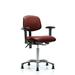 Inbox Zero Lashaunta Task Chair Aluminum/Upholste in Red | 27 W x 25 D in | Wayfair 94631FB2F7D14307BED28CD78C6D1C92