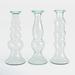 Birch Lane™ 3 Piece Glass Tabletop Candlestick Set | 8.85 H x 3.25 W x 3.3 D in | Wayfair 96586DCB2A914AFAA6F2FCEB7816BCDA