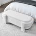 Latitude Run® Caribe Upholstered Storage Bench, bedroom bench, entryway bench Linen in White | 17 H x 51.5 W x 20.5 D in | Wayfair