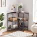 17 Stories Hailyn 29.5" H x 23.6" W Iron Corner Bookcase in Brown | 29.5 H x 23.6 W x 27.5 D in | Wayfair 186C53B9C4784A06B90969A24F91CED5