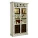 Display Curio Cabinet with Wine Storage in Antique White - Home Meridian P021713