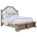 Garrison Cove Cal King Upholstered Bed with Storage Footboard - Home Meridian P330-BR-K13