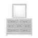 Starlight 7 Drawer Dresser with Mirror and LED Lighting - Home Meridian S808-BR-K7