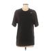 Nike Active T-Shirt: Black Solid Activewear - Women's Size Medium