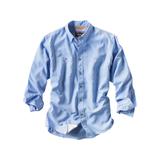 Orvis Men's Tech Chambray Long Sleeve Work Shirt, Medium Blue SKU - 600945