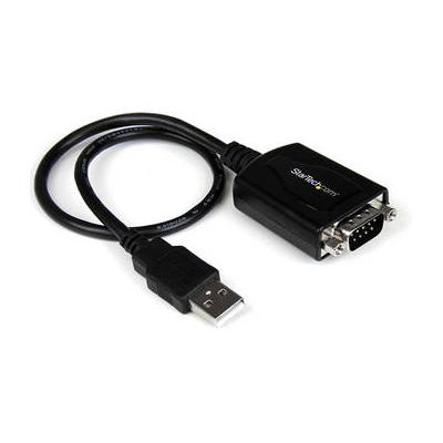 StarTech USB to RS232 Serial DB9 Adapter Cable with COM Retention (Black, 1') ICUSB232PRO