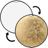 Impact Circular Collapsible Reflector with Handles (Gold/White, 32") R2532-GW