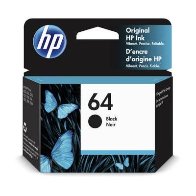 HP 64 Black Ink Cartridge (4mL) N9J90AN#140