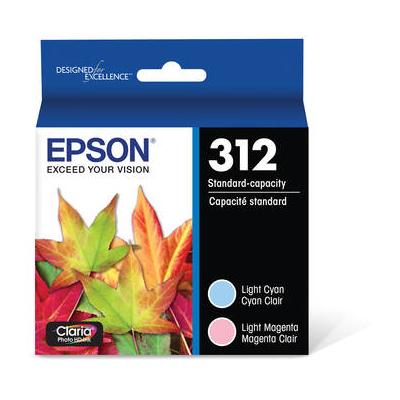 Epson Epson T312 Light Magenta & Light Cyan Claria Photo HD Ink Cartridge Multi-P T312922-S