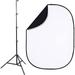 Studio Essentials Pop-Up Background Kit (Black/White, 5 x 6.5') PB201K