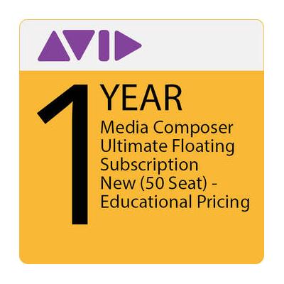 Avid Media Composer Ultimate (Floating 50-Seat, Educational, 1-Year Subscription 9938-30067-00