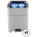 CHAUVET PROFESSIONAL WELL Fit Wash LED Uplight Fixture with Charging Case (2 x 6-Pack) WELLFITX6