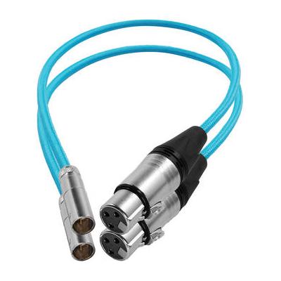 Kondor Blue Mini-XLR Male to XLR Female Audio Cable for Canon C70 & BMPCC 6K/4K (Blue, KB-MXLRM-F16