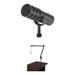 Samson Samson Q9U XLR/USB Dynamic Broadcast Microphone Kit with XLR-Cabled Boom Ar Q9U