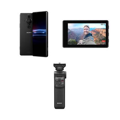 Sony Xperia PRO-I 512GB 5G Smartphone with Vlog Monitor & Grip Kit (Unlocked, Fr XQBE62/B