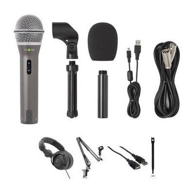 Samson Q2U Recording & Podcasting Kit with Microphone, Crane Arm, Cables, and Stra SAQ2U