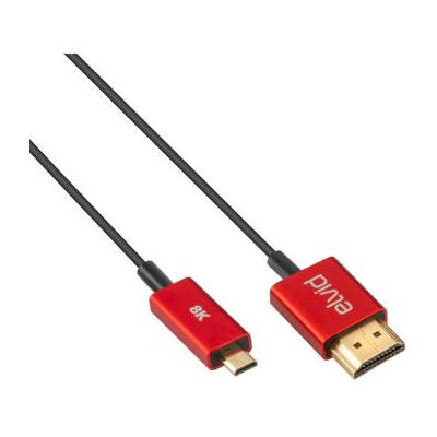 Elvid Hyper-Thin 8K Ultra High-Speed Micro-HDMI to HDMI Cable (3') HDMIAD-030-HT8