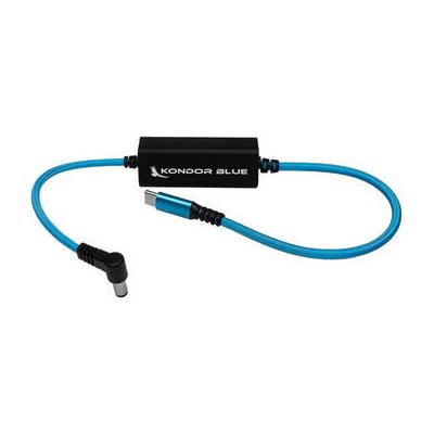 Kondor Blue DC to USB-C Power Delivery Cable for Canon R5 C/Sony FX3 (Blue, 16