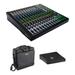 Mackie ProFX16v3 16-Channel Sound Reinforcement Mixer Kit with Dust Cover & Carry PROFX16V3