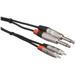 Hosa Technology HPR-005X2 Dual 1/4" TS Male to Dual RCA Male Stereo Audio Cable (5') HPR-005X2