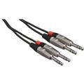 Hosa Technology Pro Dual 1/4" TRS Male to Dual 1/4" TRS Male Stereo Audio Cable (1.5') HSS-001.5X2