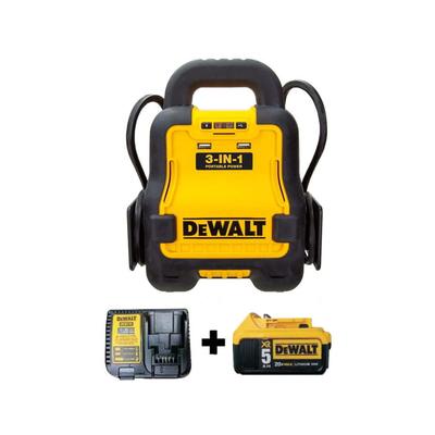 DeWALT Professional Battery Booster Kit With 20V Lithium Battery Pack Plus Charger Yellow/Black DXAE20VBBK