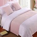 Bed Runner Queen Bed Soft Velvet Decor Bedding Cover Pink Luxury Bedspread Bed Runner for Foot of Bed Bed Scarf Bed End Towel for Hotel Bedroom Wedding Room, 260x50cm