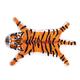 Personalized Tiger Print Rug,Cute Faux Tiger Rug Plush Non-Slip Small Area Rugs for Home Decor Fluffy Animal Print Rug Carpet Door Mat for Living Room Bedroom Playmat 39x26in Orange