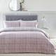 Portfolio Tartan Reversable Luxury Brushed Cotton Bedding 100% Cotton Flannelette Duvet Set With Pillowcases Checkered bedding Super Soft Easy Care Easy Iron Machine Washable (Pink, Super-King) (MTARD)