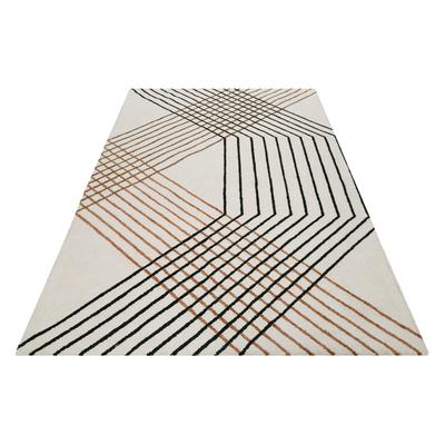 Teppich ESPRIT "Bass ESP-39865", beige, B:80cm H:8mm L:150cm, Polyester, Teppiche, modern, handgetuftet, Linien Muster, Wohn-, Schlafzimmer Image