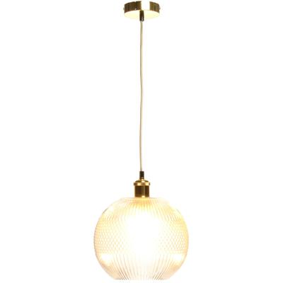 KAYOOM Hängeleuchte "Neptun", transparent (messing), Ø 25cm H: 26cm, Lampen, handgefertigt, modern Image