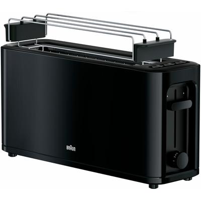 BRAUN Toaster "HT 3110 BK", schwarz, B:12cm H:24cm T:38cm, Toaster Image