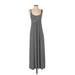 Calvin Klein Casual Dress - Maxi: Black Stripes Dresses - Women's Size 4