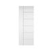 Barn Door - Calhome Paneled Manufactured Wood Primed Barn Door without Installation Hardware Kit Manufactured Wood in White | Wayfair