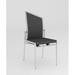 Orren Ellis Nala Dining Chair Faux Leather/Upholstered in Black | 41.54 H x 19.89 W x 21.26 D in | Wayfair 4C6563DAFBE848E4B66986B79058E02E