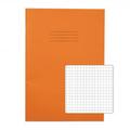 RHINO A4 Exercise Book 80 Pages 40 Leaf Orange 5mm Squared