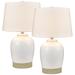 Peli 28" High 1-Light Table Lamp - Set of 2 White