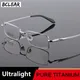 BCLEAR Classic Eyewear Pure Titanium Glasses Frame Men Eyeglasses Optical Prescription Reading Clear
