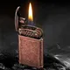 Newest Vintage Brass Refillable Kerosene Cigarette Lighter Windproof Grinding Wheel Lighter Smoking