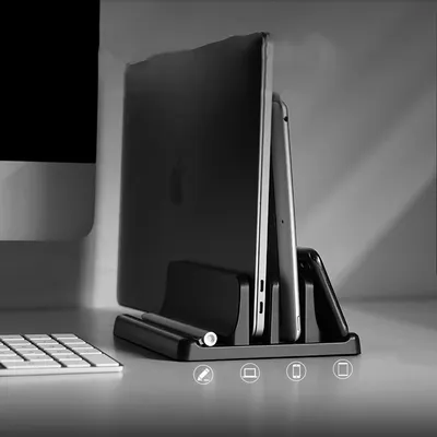 Desktop Vertical Laptop Stand Holder Foldable Notebook Stand Laptop Tablet Stand Support For Macbook