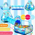 3 in 1 Baby Tent Playpen with Tunnel Children Ball Pool Large Portable Kids Tent Ball Pit Crawling