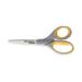 1 PK Westcott Titanium Bonded Scissors 8 Long 3.5 Cut Length Gray/Yellow Straight Handle 3/Box (17532)