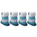 Pet Rain Snow Puppy Shoes Cold\-proof pet footwear Cold\-proof Cold\-Proof Anti\-Slip Pet Footwear blue 5