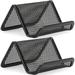2 Pack Business Card Holder for Desk Metal Business Card Holders Mesh Business Card Holder Display Desk Business Card Stand Business Card Desk Holder with 50 Business Cards Capacity