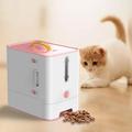 Pet Food Storage Container Dog Food Storage Cabinet Dog Food Box Large Sturdy Storage Bin Cat Food Storage Box with Bowl Cat Food Organizer Pink