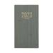 SOSPIRO 2023 A6 Mini Notebook 365 Days Portable Pocket Notepad Daily Weekly Agenda Planner Notebooks Stationery Office School Supplies(Dark Green)