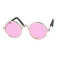 Pet Sunglasses- Cat UV Protection Classic Retro Small Dog Sun Glasses Dolls Round Sunglasses Party Cosplay Costume Photo Props Cute Funny Sunglasses