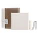 Uxcell A4 Notebook Binder Loose Leaf Book Ring Binder 8 Divider 30 Rings 240 Sheets Ruled Paper 100gsm White Black 2 Set