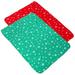 2Pcs Christmas Theme Pet Cat Dog Bed Mats Pad Warm Sofa Mat Pet Supplies