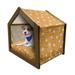 Ghost Pet House Halloween Pattern with Hand-drawn Ghosts Sweets Bones Hey and Boo Scare Expressions Outdoor & Indoor Portable Dog Kennel with Pillow and Cover 5 Sizes Multicolor by Ambesonne